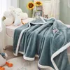 Blankets Children's Mink Milk Velvet Blanket Infant Kindergarten Animation Cartoon Air Conditioning Small Knee