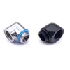 90 graden dubbele vrouwelijke elleboog messing f-f connector voor harde pijpverbindingen G1/4 schroefdraadwaterkoeleronderdelen Multicolor CC-EW90-V2