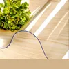 Table des tapis Couvre-table en tissu transparent Protecteur de sol Mattes de cuisine anti-glissement pour tapis de tapis de bain noir décor