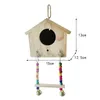 Other Bird Supplies Toys With Swing Gnawing Toy Nest Bite Portable For Small Medium Birds Finches Cockatiels Parrotlets Lovebirds