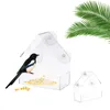 Other Bird Supplies House Weather-resistant Bird-friendly Attractive Design Crystal Clear Easy To Clean Acrylic Hanging Feeding