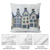 Pillow Dutch Delft Blue House Throw Ornamental Cusions Cover Couch Pillows Plaid Sofa