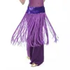 Stage Wear Stretch Sequins Long Tassel Waist Chain Belly Dance Ornament Dynamic Accessories Performance Prop