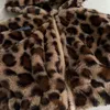 Giacche 2024 Fashion Children Girl Leopard Coat 0-5 anni Giacca in pile con cappuccio con cerniera a manica lunga