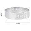 Baking Tools 15 Pack Stainless Steel Tart Ring Heat-Resistant Perforated Cake Mousse Round Doughnut