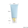 Speicherflaschen 12pcs/Los 50 ml/g blau Plastikweiche Flasche Squeeze Röhrelotion Creme Verpackung leerer kosmetischer Behälter