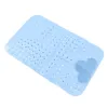 Badmatten Matte nahtloser Adsorption Blau -Massage -Funktion PVC Starker Saugnapfwand montierbares Dusche für Balkon