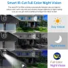 Cameras 5MP WiFi Surveillance Black IP Camera Suivi Auto Tracking Couleur Night Vision Mini Outdoor Waterpter PTZ IP Sécurité Caméra OKAM