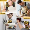 OTOOLSION 21v Impact Electric Drill Variable Speed Screwdrivers 1500MAh Cordless Lithium Battery 240402