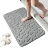 Carpets Memory Moard Bath Bath Mat CobbleStone Poigneux tapis de douche lavable Planche de douche de douche Tapis pour le salon Back de salle de bain