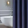 Waffel Badezimmer Duschvorhang verdicken Jacquard nicht perforierte wasserdichte Farbfarbe Jacquard wasserdichte Vorhang für Zuhause 240320