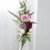 Fleurs décoratives jfbl 2pcs mariage arc décoration coin fleur fleur arrangement de fête à la maison rangée artificielle