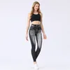 Active Pants Imitation Denim Yoga Sport Leggings For Women To Wear Casual Gym Fitness Running Sports Trousers 2024 Fashion
