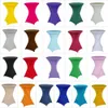 Hoogte Stretch Round TableCleoth Cocktail Table Spandex Cloth Bar El Party Wedding Decoratie Multicolor 240322