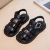 Çocuk Sandals Bebek Ayakkabı Kız Tasarımcısı Çocuk Siyah Browntoddlers Bebekler Çocuk Çöl Ayakkabıları Boyut 26-35 B2L1#