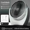 Ayarlanabilir Mini Şarj Fan Sessiz Sessiz Soğutma Fanı Hava Soğutucu Üç Hızlı Masaüstü Taşınabilir USB Ofis Yatak Odası 240403
