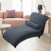 Stuhlabdeckungen Lounge Chaise Innenabdeckung für Wohnzimmer Schlafzimmer dunkelgrau