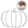 Fleurs décoratives Automne Pumpkin Couronne de mousse Bague Diy Metal Met Mur Mur