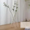 Vazen testbuis 3-kolom vaas transparante hydrocultuur groene planten tontainer houten frame voor woonkamer decoratie bloem arrangement