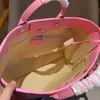 Nuove borse da spiaggia per la spiaggia per la spiaggia sacca per colori estate borse da spiaggia per ragazza da spiaggia 2 pezzi/set con una piccola borsa da 37 cm non scatola a 4 colori borse a catena di brodo 7a qualità