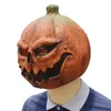 NOVYTY MASK HALLOWEEN Costume Festas Props Latex Pumpkin Head Máscara Máscara de fantasia para adultos Cosplay Party Decoration 240326