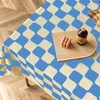 Tkanina stołowa sensa stadekoth retro szachownica w kratę prostokątny jadalny herbatę piknik prania M6S2926