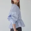 Chemises ourlées à manches longues Blouses pour femmes