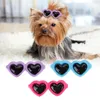 Abbigliamento per cani 3pcs carino pet cat peli archi per toelettatura doggy clips clip per cuccioli di occhiali da sole accessori Accessori