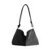 أكياس Wallte Water Trendy Silver Flash سعة كبيرة الماس تضمين كتف واحد تحت إشراف King King Womens Bag Luxury Perfects Handbags