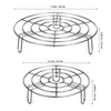 Bakningsverktyg Rostfritt stål Ångare Rack Ångningsbricka Multifunktion Fyllda bulle Egg Grill Ångstativ Hylla Kök Matlagtillbehör