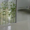 Stickers de fenêtre Autocollant en verre Bamboo Modèle Grossé Adhésif Translucide décalcomanies Decorative Privacy Protective Film Bathroom
