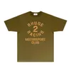 Rhude Marke T-Shirt Designer T-Shirt Herren Mode Shorts Damen Trend Kurzarm RH053 Gelbe Medaille bedruckt kurzärmelig T-Shirt Größe S-XXL