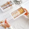 Gift Wrap 5Pcs Transparent Candy Box PET Packaging Boxes For Toffee Macarons Chocolate Nougat Wedding Birthday Christmas Party Favors