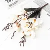 Dekorativa blommor docidaci artificiell magnolia brud bukett för heminredning bröllop julfest leveranser pografi rekvisita tillbehör