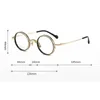 Sunglasses Frames Thin Round Titanium Glasses Light Luxury Men Vintage Versatile Women's Eyeglasses With Frame Myopia Optical Lenses
