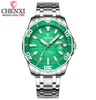 Chenxi Men Fashion Dial Calendar Display Quartz Watch Business Luxury Sport Waterproof Green Orologio Orologi da polso in acciaio inossidabile4705962