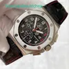 Luxury AP Wrist Watch Royal Oak Offshore Series Limited Edition Red Inversed Time Standard Automatic Mechanical Mens Watch 26133st Precision Steel 48 mm