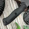 BK 19 Black D2 Blade Nylon Wave Fiber Handle Outdoor Camping Survival Hunting Hög hårdhet Fixade skärverktyg