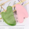 Massage Stones Rocks Stone Gua Sha Board de massage pour le visage Rose Quartz Guasha Plaque Jade Face Massager Scraphers Tools for Face Neck Back Body 240403