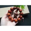 Strand Lobular Red Sandalwood Tibet Pärlor Buddha Armband