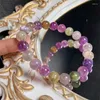 Decoratieve beeldjes Natuurlijke gekleurde mica armband Handgemaakte Reiki Crystal Fortune Energy Bangle Mineral Woman Amulet Sieraden Gift 9mm