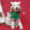 Cat Costumes Pet Christmas Cats Dogs Santa Claus Clothes Cosplay Clothing Winter Warm Coats Jackets For Small Medium Large