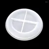 Moules de cuisson Round Crystal Glue Moule de silicone Diy Decoration Creative Plate Mat Mate Moule 1164