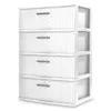 Boîte de rangement stérilite Organisateur 4 tiroirs à large tour de tissage Boîtes blanches Bodes 240327