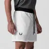 2023 shorts masculinos de verão academia de ginásio esportivo de fitness de malha respirável de malha respirável ao ar livre calça de praia casual 240322