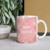 Canecas Golden Snowflakes Caneca Feliz Christmas Coffee Ceerâmica Copo Drink