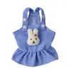 Dog Apparel Corduroy Pet Princess Skirt Cute Puppy Cats Suspenders Sleeveless Dress Teddy Autumn And Winter Clothes