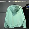Luxury designers new mens womens short sleeved sportswear set Shirt High Edition Autumn Winter New Embroidered Mint Green and Hooded Hoodie