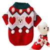 Dog Apparel suéteres de natal para filhotes Pets Pets Jumper Gatos e cães