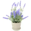 Decorative Flowers Lavender Plant Artificial Flower Pot Indoor Plants Household Potted Office